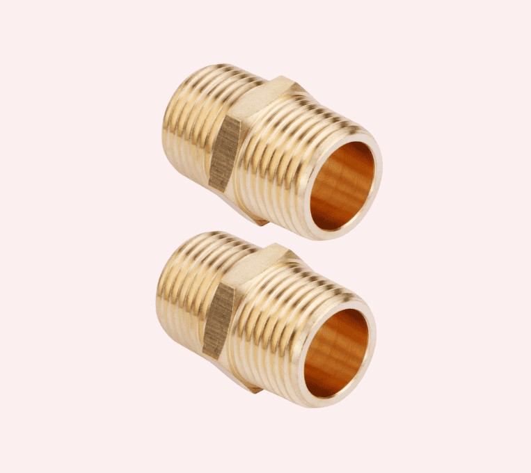 Brass Male Threaded Fittings for Plumbing and Industrial Use, High Pressure Resistant Pipe Connectors with Metric and BSP Threads, Durable Corrosion-Resistant Brass Adapters